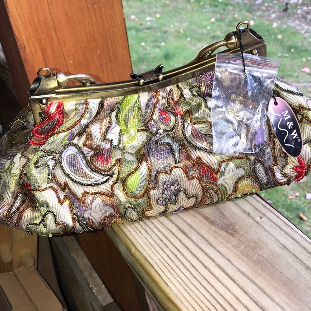 Bead Embellished Handbag purse NWT! - Picture 9 of 9